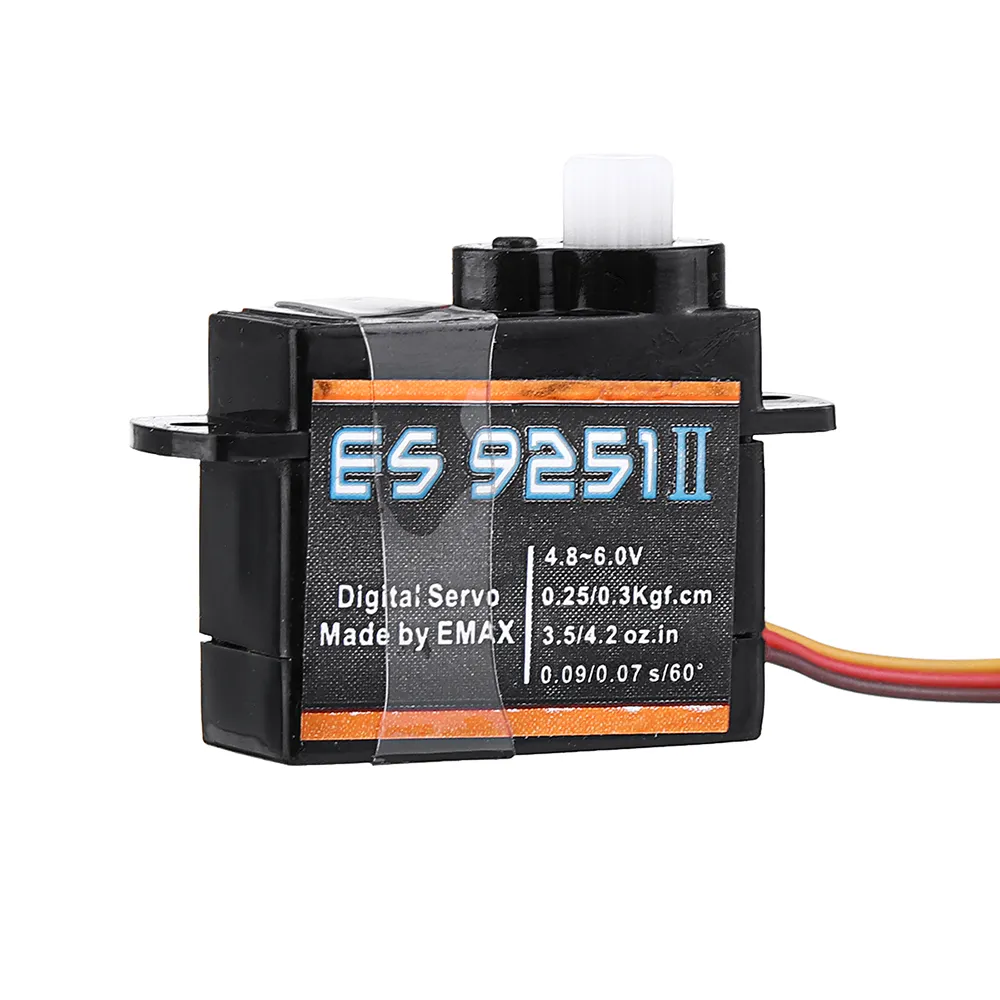 Emax ES9251Ⅱ Upgrade Version 3g Plastic Gear Micro Digital Servo For RC Model Emax ES9251Ⅱ Upgrade Version 3g Plastic Gear Micro Digital Servo For RC Model