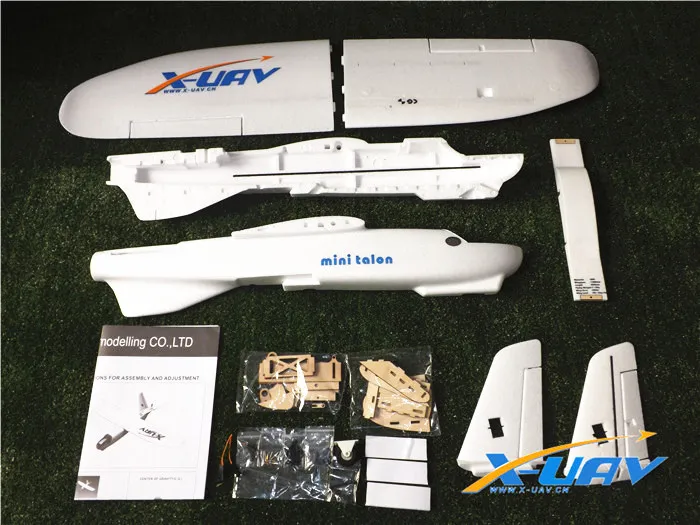 X-uav Mini Talon EPO 1300mm Wingspan V-tail FPV Plane Aircraft Kit