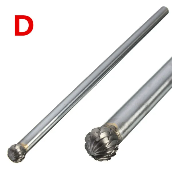 Rotary Burr 1/4 Inch Shank 6 Inch Long Carbide Cutter CNC Engraving Bit For Dremel