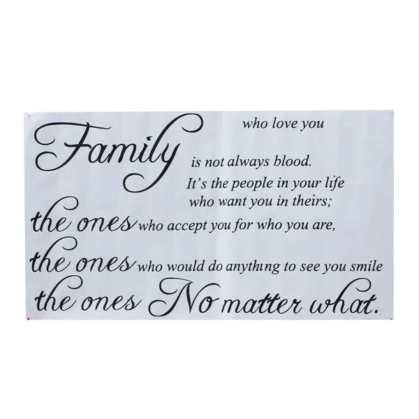 Family Quote Wall Sticker Removable Decal Mural DIY Living Room Art Home Decor