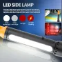 1000LM Super Bright LED Tactical Flashlights with COB Sidelight, 21700 Battery, USB Rechargeable Telescopic Zoom Best Small LED Torch IPX4 Waterproof for Camping Emergency
