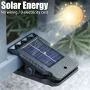Portable Solar LED Clip Light Waterproof Body Sensor Lamp for Outdoor Patio Garden Yard Home Camping Wall Lights