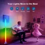 LIXINCORDA 1.2m Smart RGB Ambient Floor Lamp Rhythm Pickup WiFi & Bluetooth Remote Control LED Floor Lamp