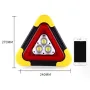 BIKIGHT Solar Emergency Triangular Roadside Warning Light USB Super Bright LED Work Lights for Car Repairing Camping Hiking Hunting