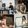 LED Desk Lamp with Clamp 25 Lighting Modes Eye-Caring USB Powered Flexible Gooseneck Adjustable Color and Brightness Timer Function Energy Efficient for Office Home Reading Study