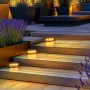 4Pack Outdoor Solar Lights Yard Lamp Landscape Decor Villa Balcony Garden Wall Step Lamps Stair Light