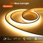 1m/2m/5m COB LED Strip Light IP65 Waterproof Flexible 288LEDs/m Warm White 3000K/Natural White 4000K High Brightness Indoor Outdoor Use