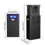 Digital Power Display LED Keychain Light Portable Super Bright Magnetic Work Lamp Type-C USB Rechargeable Emergency Mini Torch