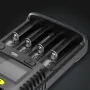 NITECORE UMS4 USB Battery Charger LCD Screen Smart Charging For 26650 18650 21700 UMS2 16340 18350