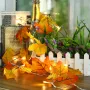 Battery Powered 1.65M 10LEDs Fall Leaves Shaped Indoor Fairy String Light For Christmas 