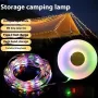Portable USB Rechargeable Camping Lantern with Retractable 8m LED Strip 5 Modes IP67 Waterproof
