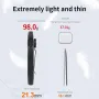 TANK007 Lampe de poche LED fine, double couleur, puissante, rechargeable, mini lampe de poche portable, rechargeable, WF02