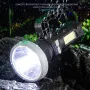 Strong Spotlight Flashlight With Telescopic Zoom USB Rechargeable Waterproof Camping Lantern, Emergency Work Light