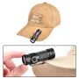 WADSN 400LM Tactical Flashlight Strobe Uitra-Light 22g Survival Safety Lamp With Hat Clip Power by 16340 Battery Camping Hunting Miniature Torch