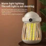 USB Rechargeable Mini UV Mosquito Killer Lamp 360° Coverage 3000V Electric Grid Dual UV & Night Light Modes Portable Indoor/Outdoor Zapper