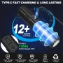 BIKIGHT Rechargeable Flashlights Super Bright Small Pocket Magnetic Flashlight, 8 Modes LED Tactical Flash Light, Dual Button Powerful Flashlight for Camping