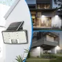 146LED Solar Flood Light with Motion Sensor Split Design 3 Modes Outdoor Security Lighting IP65 Waterproof Remote Control