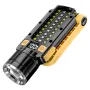 USB Rechargeable Dual Light Powerful LED Flashlight Zoomable Torch with Magnetic Bracket Outdoor Waterproof Camping Fishing Lantern