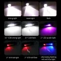 LED Compact Torch Power Display 1200LM Super Bright Flashlight 10 Light Modes Multi Light Source for Outdoor Fishing Emergency