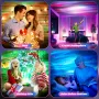 Elfeland Aurora Lights Projector RGB LED 8 Lighting Modes Remote Control Timer USB Power Bedroom Decor Night Light
