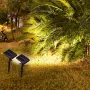 10W LED Solar Landscape Spotlight Outdoor IP55 Waterproof Adjustable 150° Angle 10W LED Auto On/Off Garden Pathway Lighting