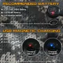 SKILHUNT H150 Black 650LM EDC LED Flashlight AA 14500 Battery Mini LED Torch USB Magnetic Charging LED Headlamp Mini Flashlight