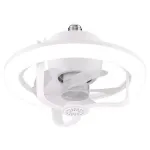 E27 50W 220V Ceiling Fan Bulb With LED Light And Remote Control Chandelier RGB Color Dimmable Ventillator Lamp For Home Lighting