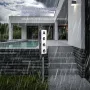 Outdoor Door Number Light Solar Powered Doorplate Light Double-sided Solar Ground Plug Waterproof LED Letter Number Plate Indicator Light