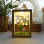 The Little Prince Night Light Handmade DIY Photo Frame Starry Fox Rose Fairy Tale Home Decor Bedroom Lamp Ornament Birthday Gift