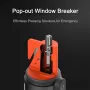 Xiaomi Mijia Multi-functional LED Flashlight Zoomable Ultra Bright Torch Window Breaker 3100mAh Lithium Battery 1000lm Strong Light Safety Belt Cutter Car Emergency Light