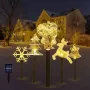 Solar Christmas Stake Light Outdoor Solar Garden Light Solar Landscape Pathway Light For Lawn Patio Yard Waterproof