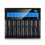 [USA Direct] K8 8-Slot with LCD Screen Display Intellegent Rechargeable Li-ion Battery Charger Universal Flashlight RC Toys Home Tools Battery Charger 4 Slots For Li-ion 18650 21700 26650 AA AAA Batteries Cell