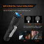TUNENGE S21 880LM 200M Mini Clip Flashlight with Battery & Diffuser Magenetic Tail Rechargeable Tacitical Switch Pen-shape LED Torch 14500/AA Battery EDC Flashlight for Hiking Camping Outdoor Emergency