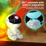LED Astronaut Starry Sky Light Projection Night Lamp 8 Dynamic Lighting Modes Water Ripple Atmosphere Lamp Astronaut Projection Lamp