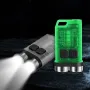 V3 Mini Keychain Flashlight Dual LED Head Type C Charging IP65 Waterproof 900LM Small Keyring Rechargeable Torch Light