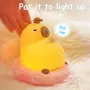 RGB Silicone Cartoon LED Night Light, USB Rechargeable Timing Lamp Room Decoration Cute Light