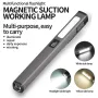 W08 Portable LED Medical Handy Pen Light 6 Modes Pocket Penlight Cordless Rechargeable Magnetic Work Lamp for Doctor Nurse Diagnosis Outdoor LED Flashlight Torch