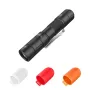 TUNENGE S21 880LM 200M Mini Clip Flashlight with Battery & Diffuser Magenetic Tail Rechargeable Tacitical Switch Pen-shape LED Torch 14500/AA Battery EDC Flashlight for Hiking Camping Outdoor Emergency