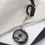 Portable Mini Keychain Flashlight Type-C Charging Highlight Whistle Light Cap Clip Lamp