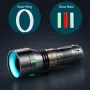 Lumintop ThorII 1700M 350LM Uzun Menzilli LEP El Feneri Yüksek Güçlü Titanyum Ağır Hizmet Tipi LED Fırlatma El Feneri USB Type-C Şarj Edilebilir 18350 18650 EDC Araçları LEP El Feneri