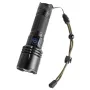 P50 LED Powerful Zoomable Flashlight USB Rechargeable Outdoor Camping Zoom Flash Light Super Bright Portable LED Torch Lamp