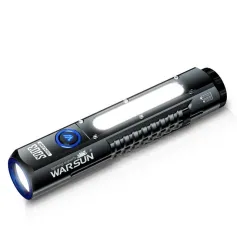 WARSUN Rechargeable Flashlight 1900 Lumens 5500 Mah Super Bright Magnet Flash Light Powerful Handheld LED Portable Waterproof Flashlight
