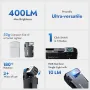 WUBEN G5 400 Lumens Rechargeable EDC LED Keychain Flashlight with RGB Light Dual Light Sources Mini LED Torch Portable Pocket Light EDC Survival Tools For Outdoor