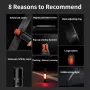 Xiaomi Mijia Multi-functional LED Flashlight Zoomable Ultra Bright Torch Window Breaker 3100mAh Lithium Battery 1000lm Strong Light Safety Belt Cutter Car Emergency Light
