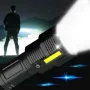 12LED Ultrabright Outdoor Home Portable LED Flashlight USB Charging Super Light Tactical Torch Emergency Bright Work Lamp Desk Light