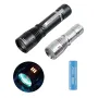 Astrolux® WP4 / WP5 1350M Long Distance Throwing LEP Flashlight 3in1 with 1200LM LED Flood Light & Red Blue AUX Light EDC Strong Spotlight Waterproof Search Torch With Type-C Charging 21700 Li-ion Battery