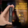 BORUiT V5 Mini LED EDC Flashlight TYPE-C Rechargeable Lamp Waterproof With Magnet UV Light Pocket Tiki Fishing Camping Lantern