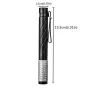Multifunctional Portable LED Flashlight - White Light, Yellow Light, UV Light Penlight with Type-C Charging and Pen Clip Light