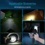 SEEKNITE RJ11 Keychain Flashlight 120LM 3W LED Keychain Light AAA Battery Mini Torch Waterproof IP67 Portable Mini Camping Light EDC Tools