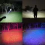 Astrolux® WP4 / WP5 1350M Long Distance Throwing LEP Flashlight 3in1 with 1200LM LED Flood Light & Red Blue AUX Light EDC Strong Spotlight Waterproof Search Torch With Type-C Charging 21700 Li-ion Battery
